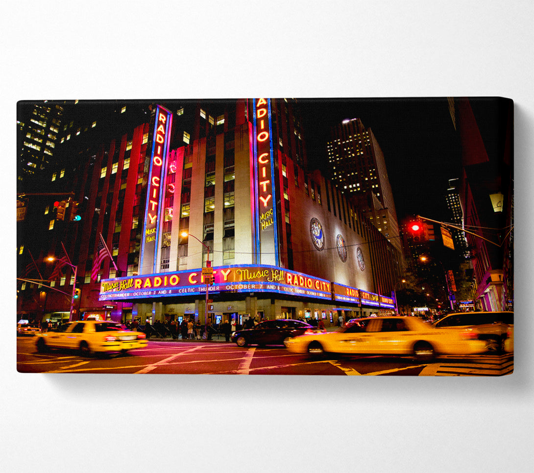  A Canvas Print of New York Radio City Canvas Wall Art