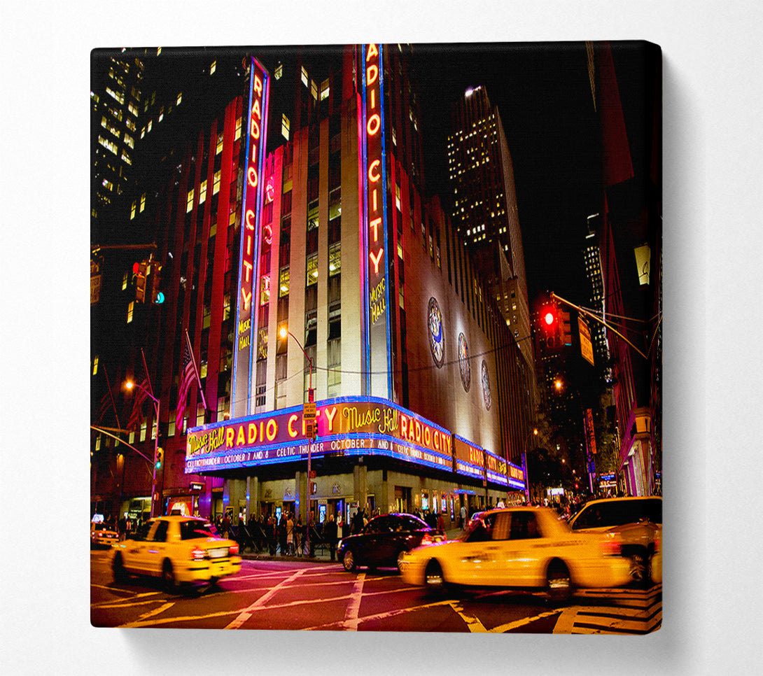  A Canvas Print of New York Radio City Canvas Wall Art
