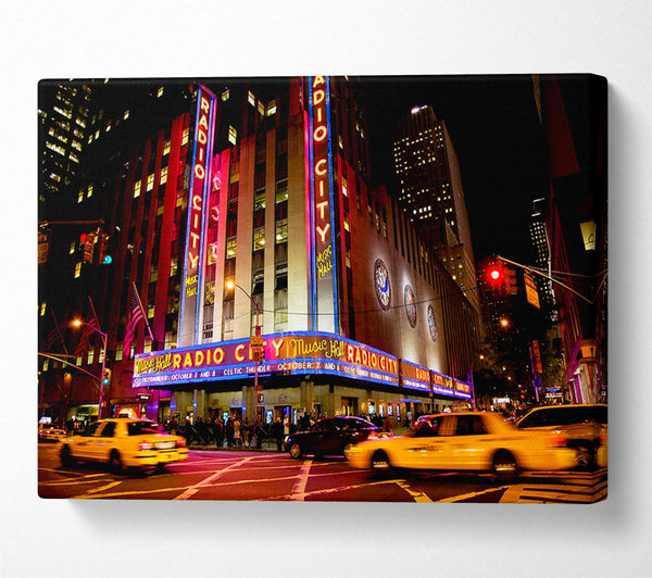  A Canvas Print of New York Radio City Canvas Wall Art