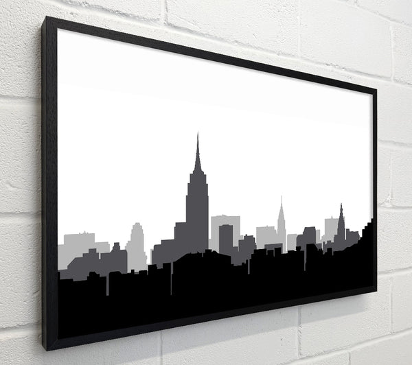 New York Silhouette B n W