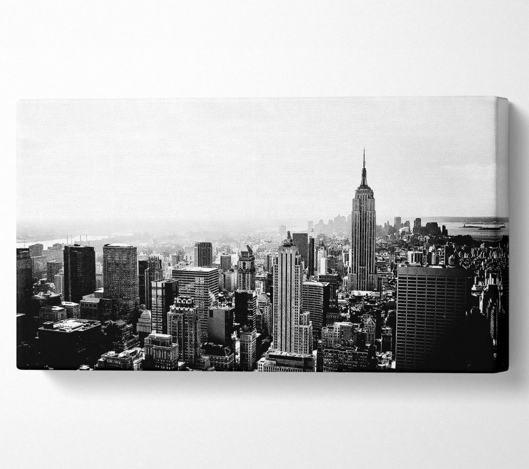  A Canvas Print of New York Empire State Skyline B n W Canvas Wall Art