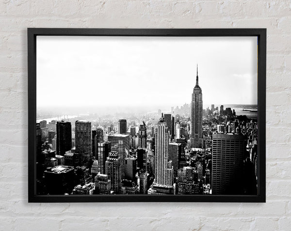 Skyline von New York, Empire State, B und W 