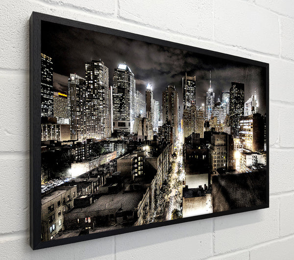 New York Streets At Night