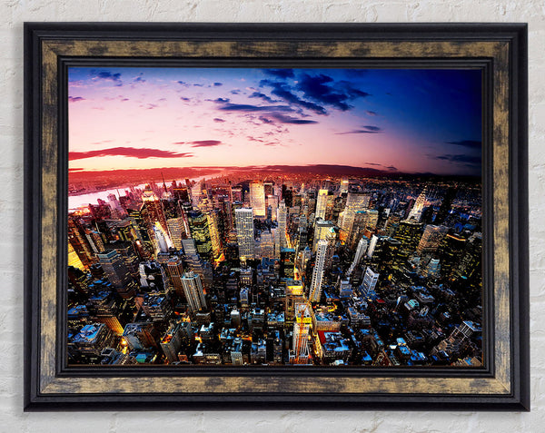 New York Sunrise Framed Print