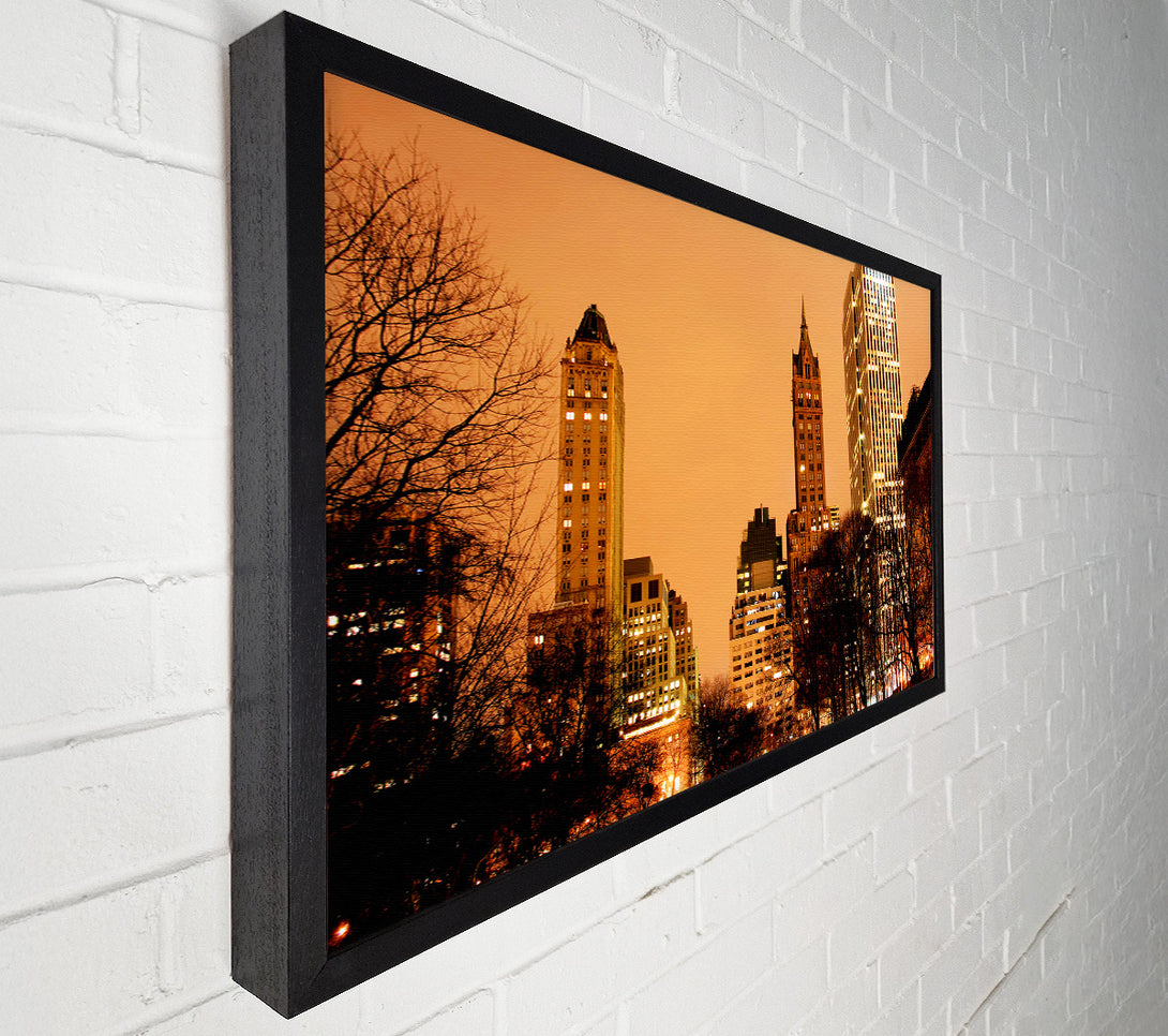 A Canvas Print of New York Sunset Canvas Wall Art
