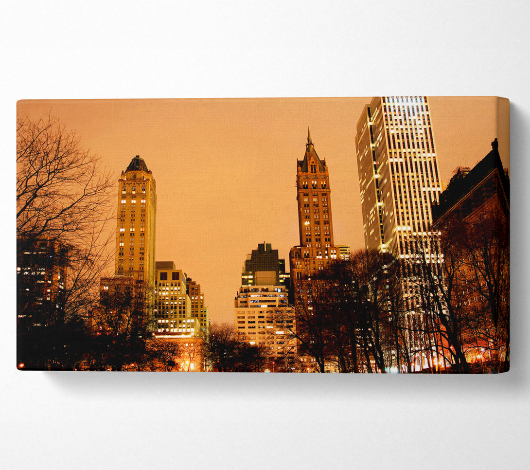  A Canvas Print of New York Sunset Canvas Wall Art