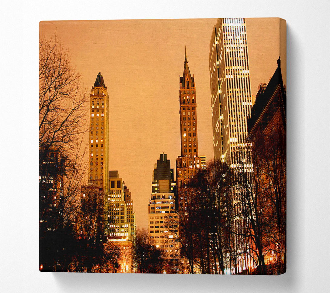 A Canvas Print of New York Sunset Canvas Wall Art