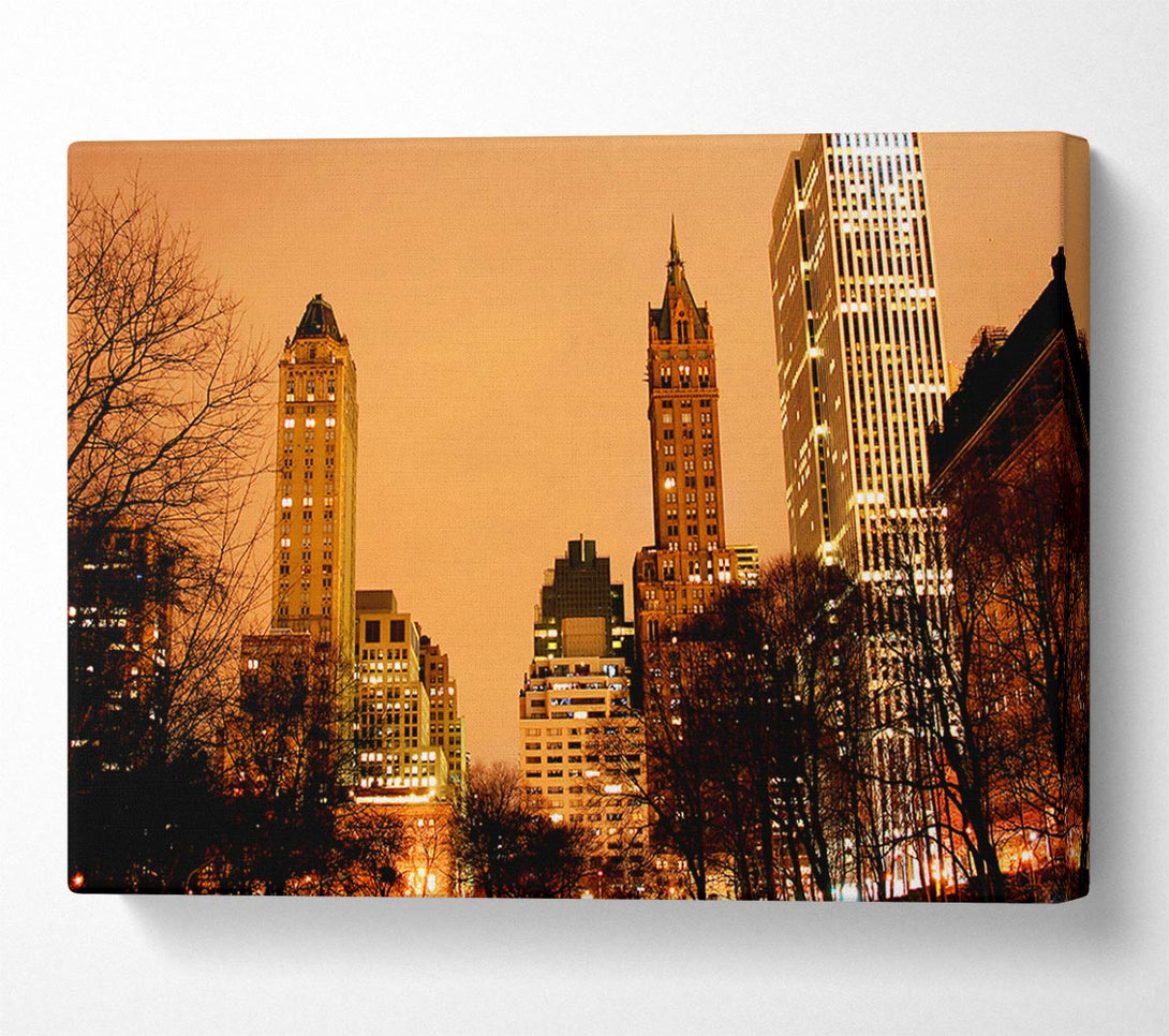  A Canvas Print of New York Sunset Canvas Wall Art