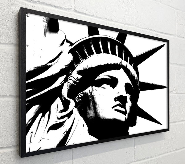 New York The Statue Of Liberty B n W