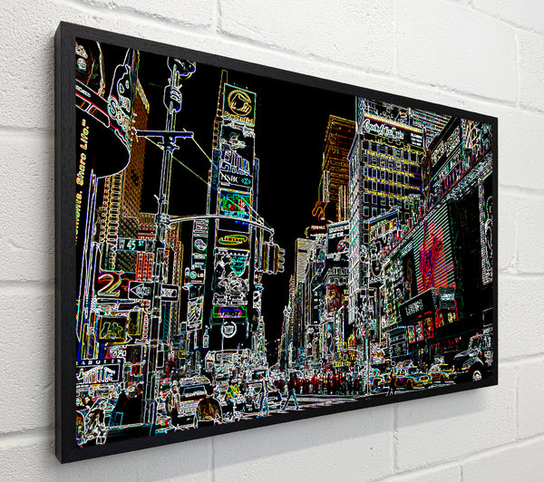 New York Times Square Psychedelic