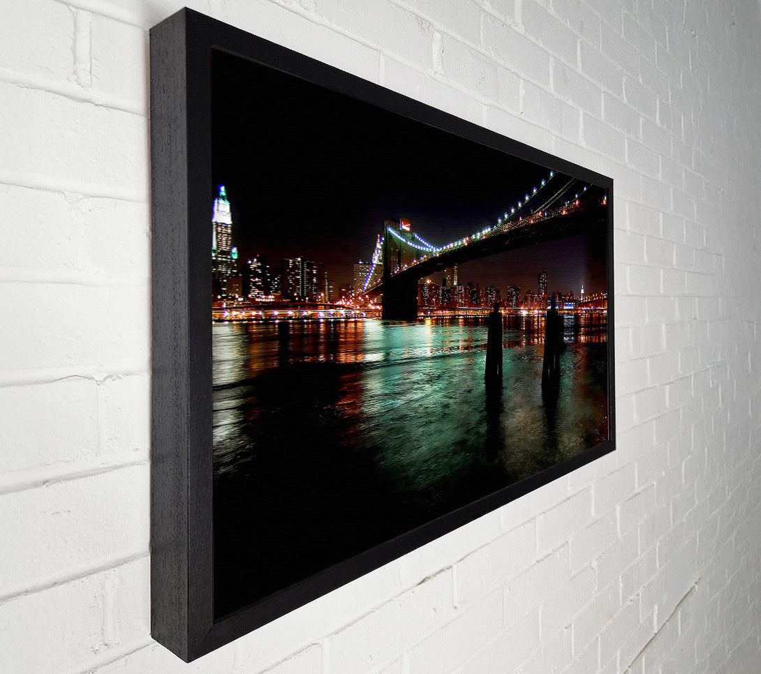  A Canvas Print of New York View From The Waters Edge Canvas Wall Art