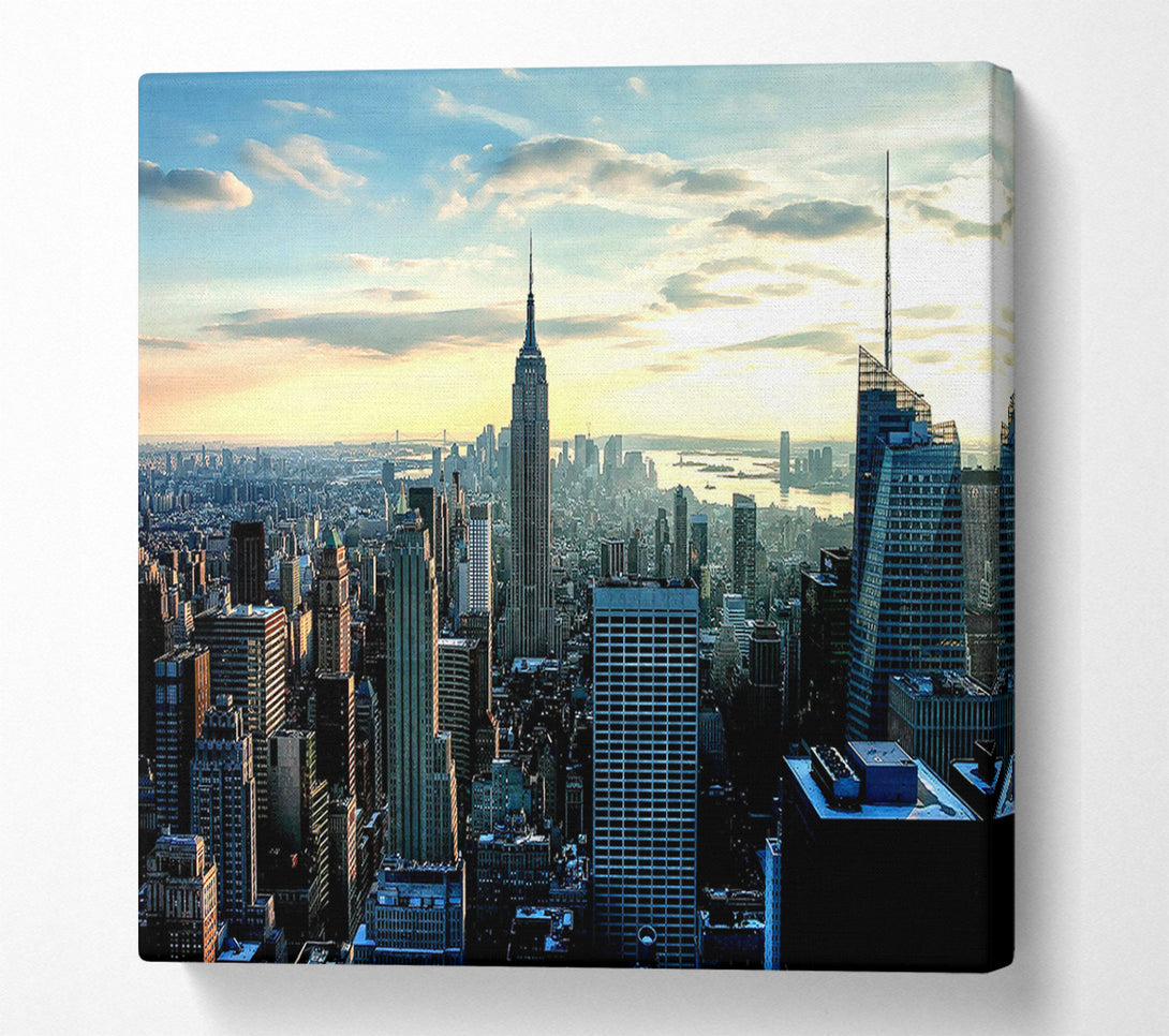  A Canvas Print of New York View Below The Sky Canvas Wall Art