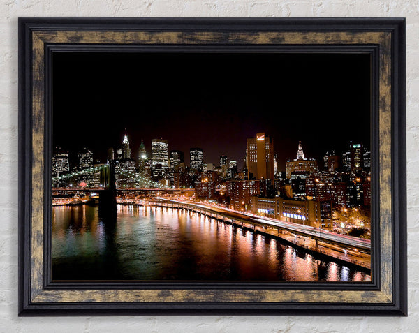 New York Waters Framed Print