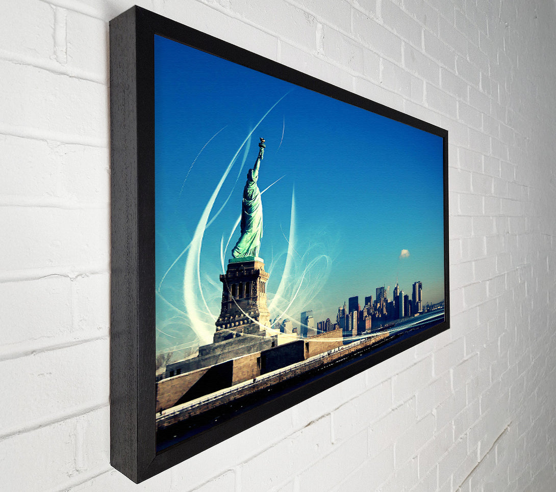  A Canvas Print of New Yorks Statue Of Liberty Canvas Art
