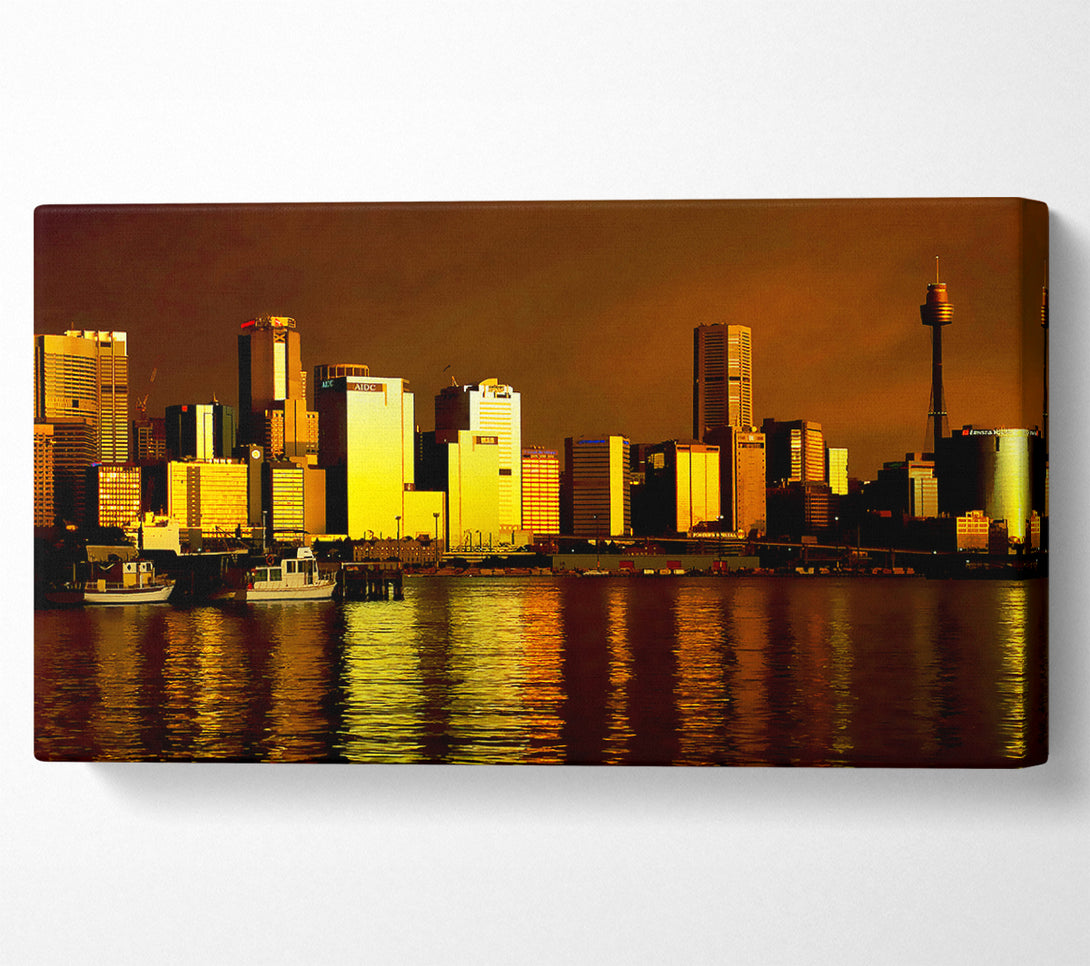  A Canvas Print of New Zealand Golden Glow Canvas Wall Art