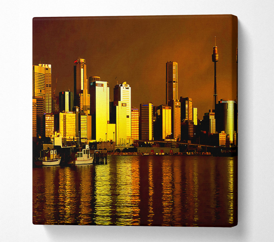  A Canvas Print of New Zealand Golden Glow Canvas Wall Art