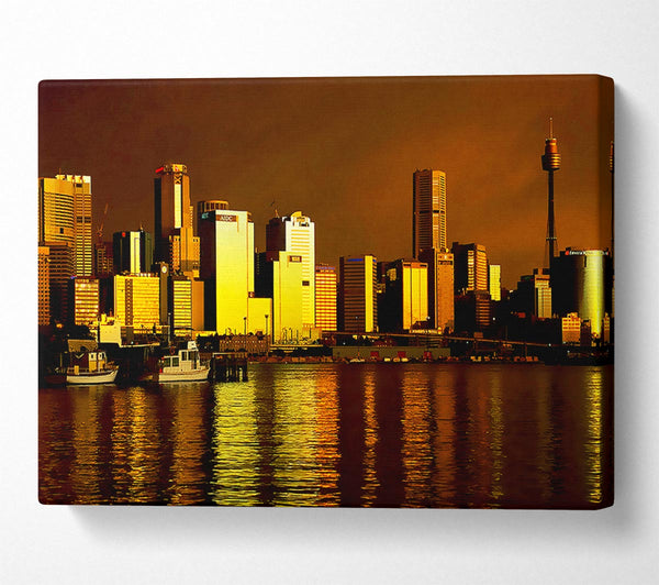  A Canvas Print of New Zealand Golden Glow Canvas Wall Art