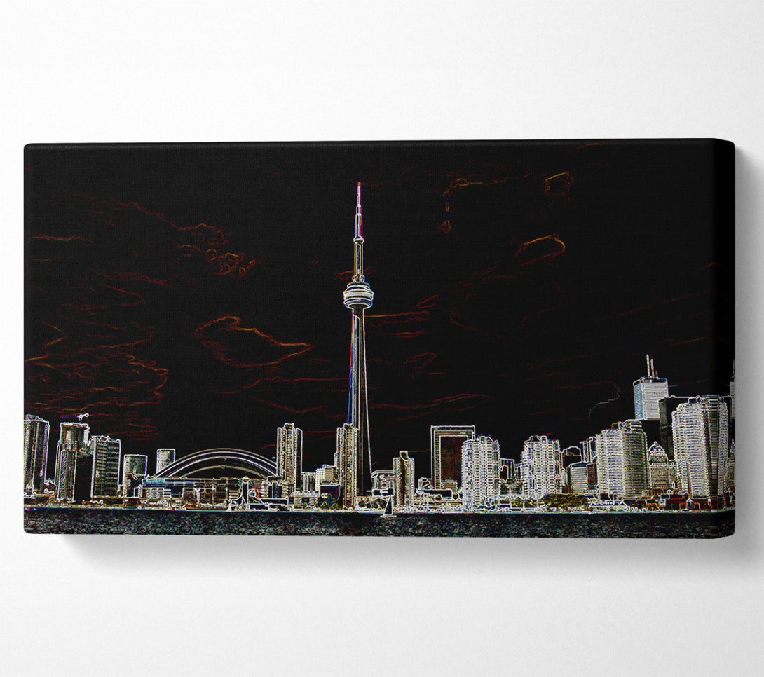  A Canvas Print of New Zealand Psychedelic Canvas Print