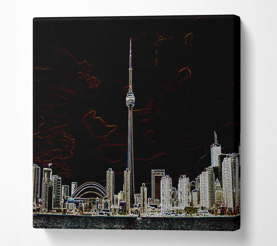  A Canvas Print of New Zealand Psychedelic Canvas Print