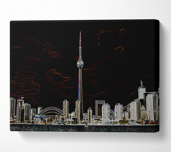  A Canvas Print of New Zealand Psychedelic Canvas Print