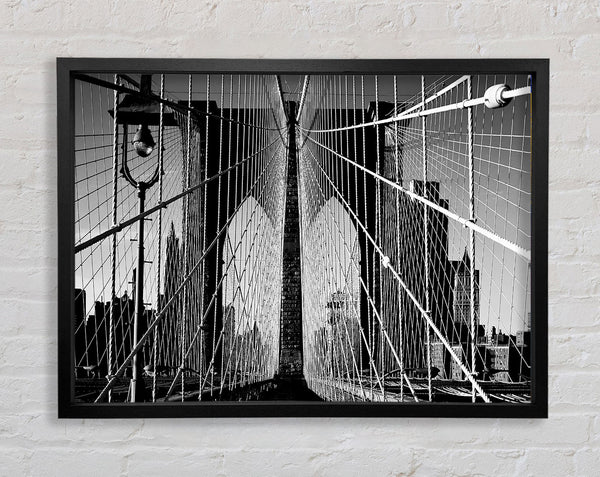 NYC Brooklyn Bridge Architekt B n W 