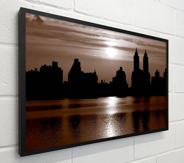 Nyc Brown Skyline