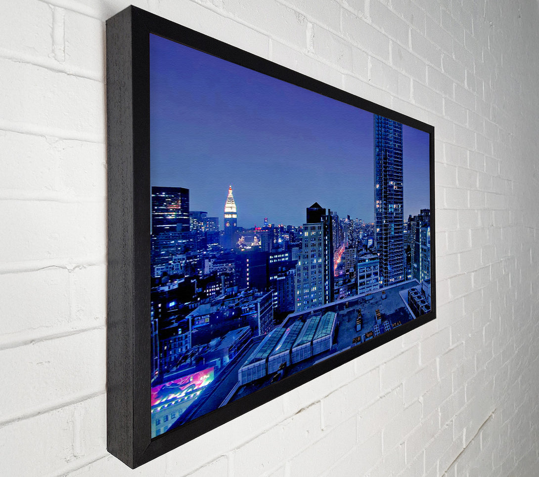  A Canvas Print of Nyc Empire State Building Afar Canvas Wall Art