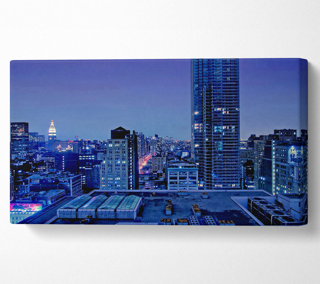 A Canvas Print of Nyc Empire State Building Afar Canvas Wall Art