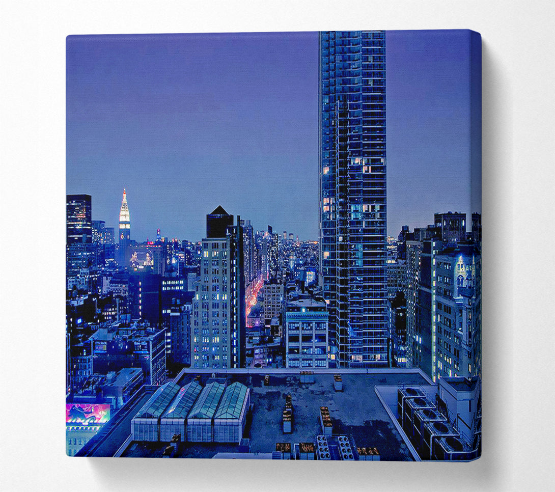  A Canvas Print of Nyc Empire State Building Afar Canvas Wall Art