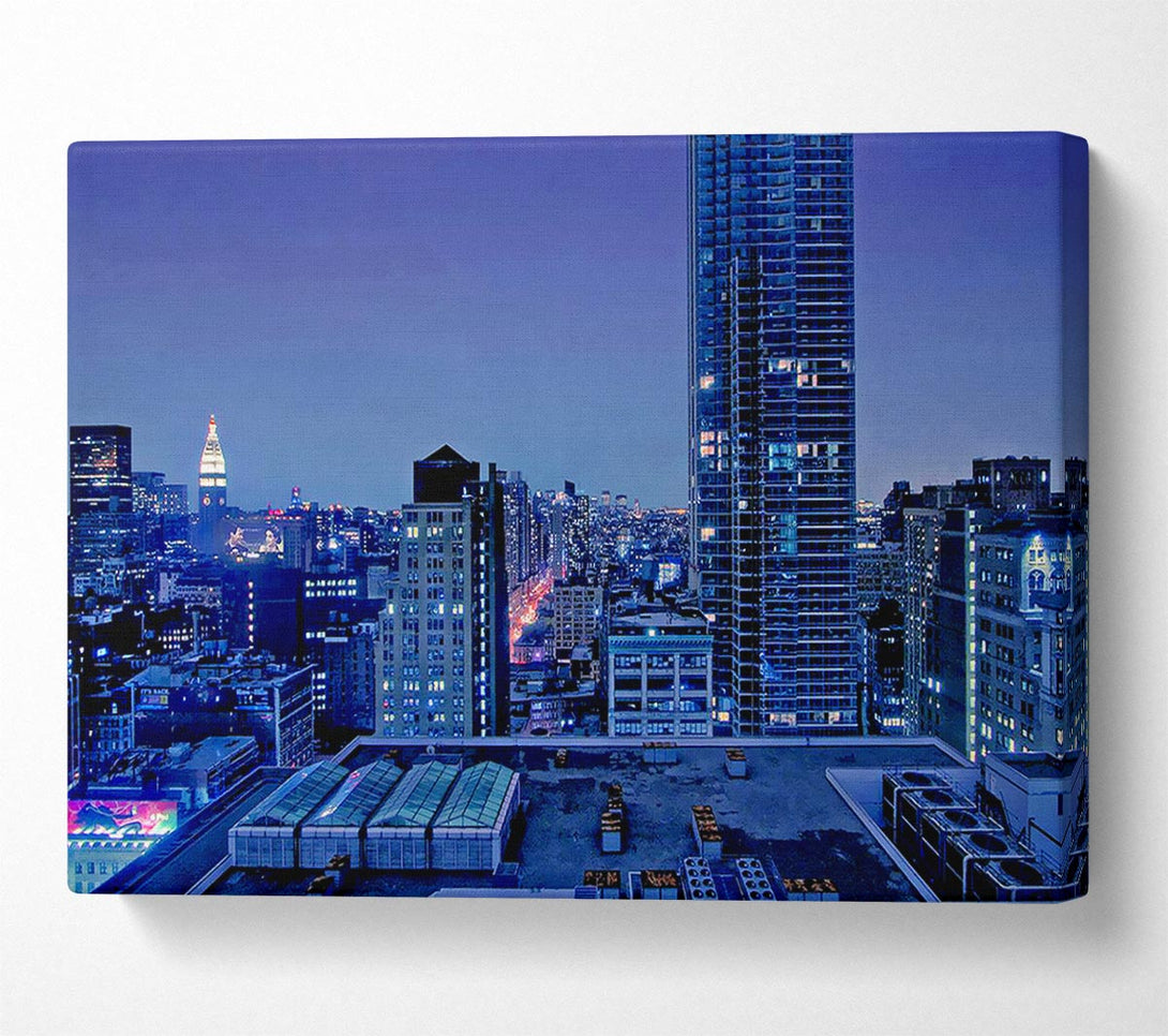  A Canvas Print of Nyc Empire State Building Afar Canvas Wall Art