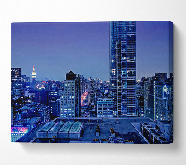  A Canvas Print of Nyc Empire State Building Afar Canvas Wall Art