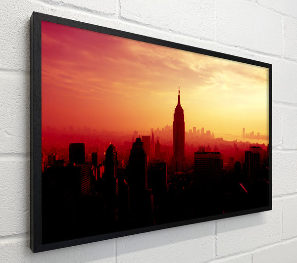 Nyc Empire State Building At Sunset
