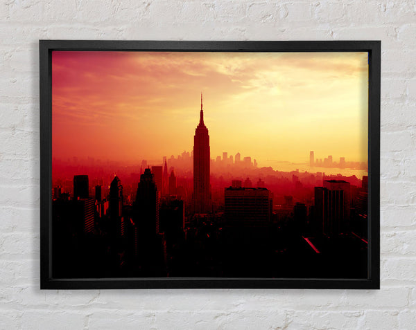 New York Empire State Building bei Sonnenuntergang 