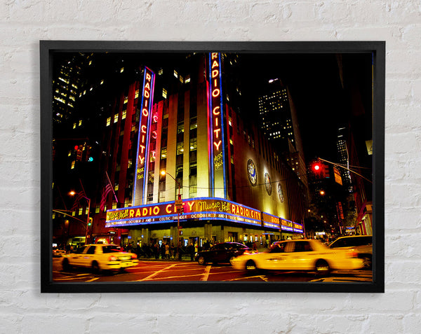 Nyc Radio City Music Hall Framed Print