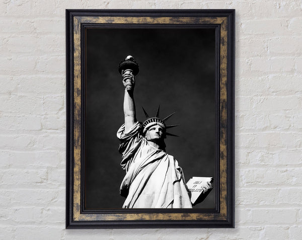 Nyc Statue Of Liberty Framed Print