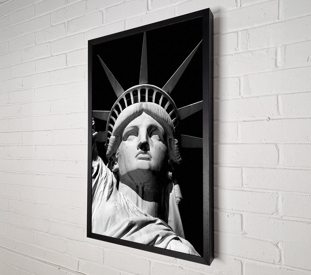  A Canvas Print of Nyc The Big Apple Statue Of Liberty Canvas Wall Art