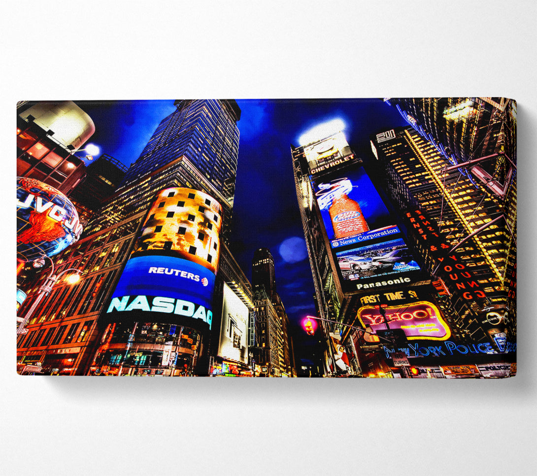  A Canvas Print of NYC Times Square Lights Canvas Art