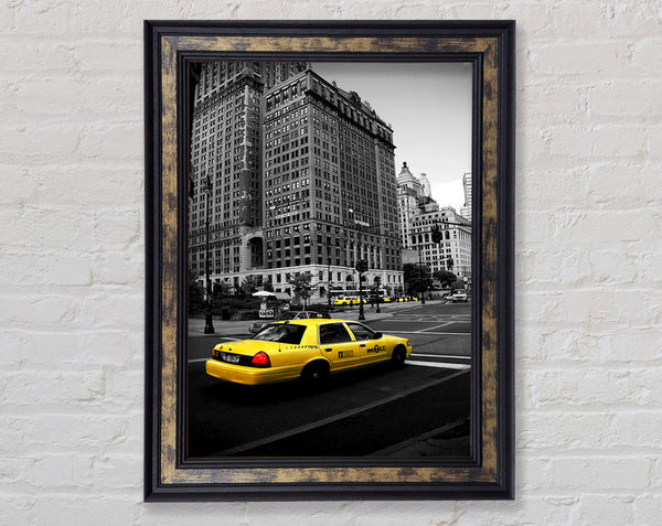 Nyc Yellow Cab Framed Print