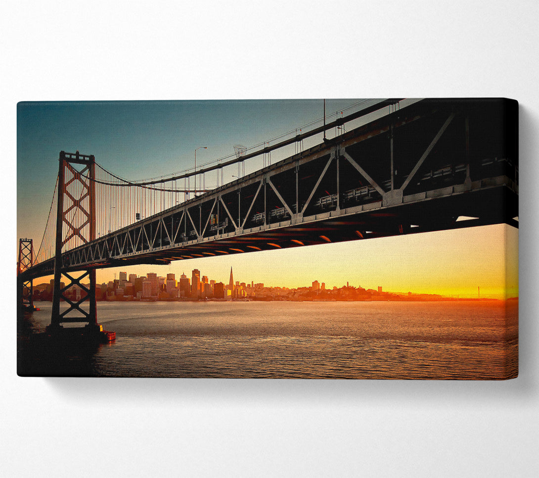  A Canvas Print of Oakland Bay Bridge San Francisco Canvas Wall Art
