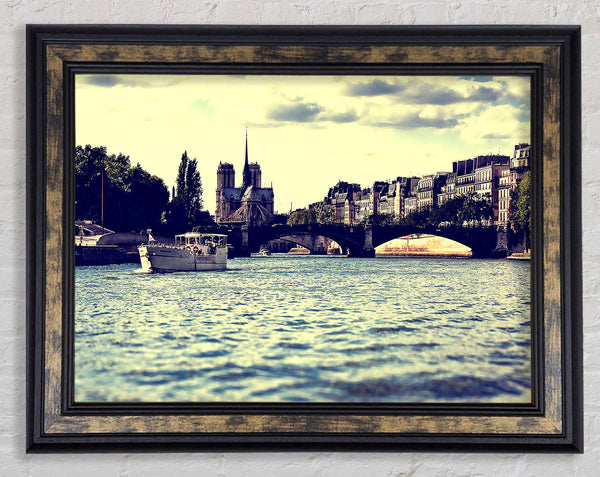 Paris On The Water Framed Print