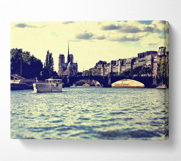  A Canvas Print of Paris On The Water Canvas Art