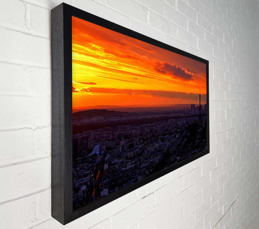  A Canvas Print of Paris At Dawn Canvas Wall Art