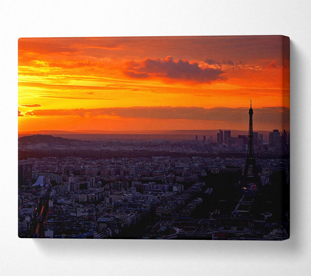  A Canvas Print of Paris At Dawn Canvas Wall Art