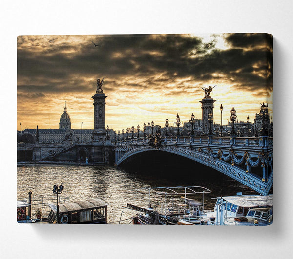  A Canvas Print of Paris Bridge Canvas Print