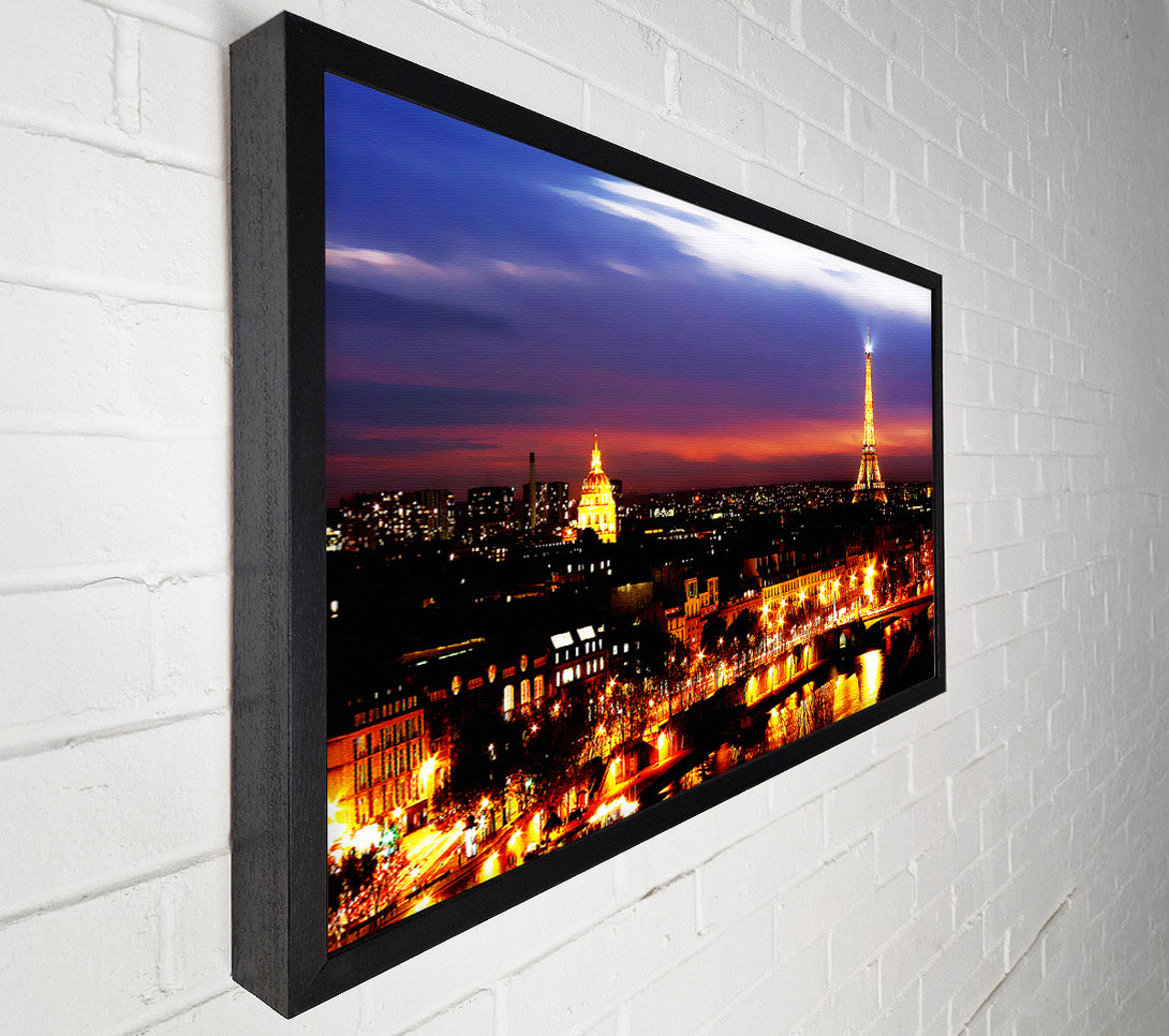  A Canvas Print of Paris City At Night Canvas Art