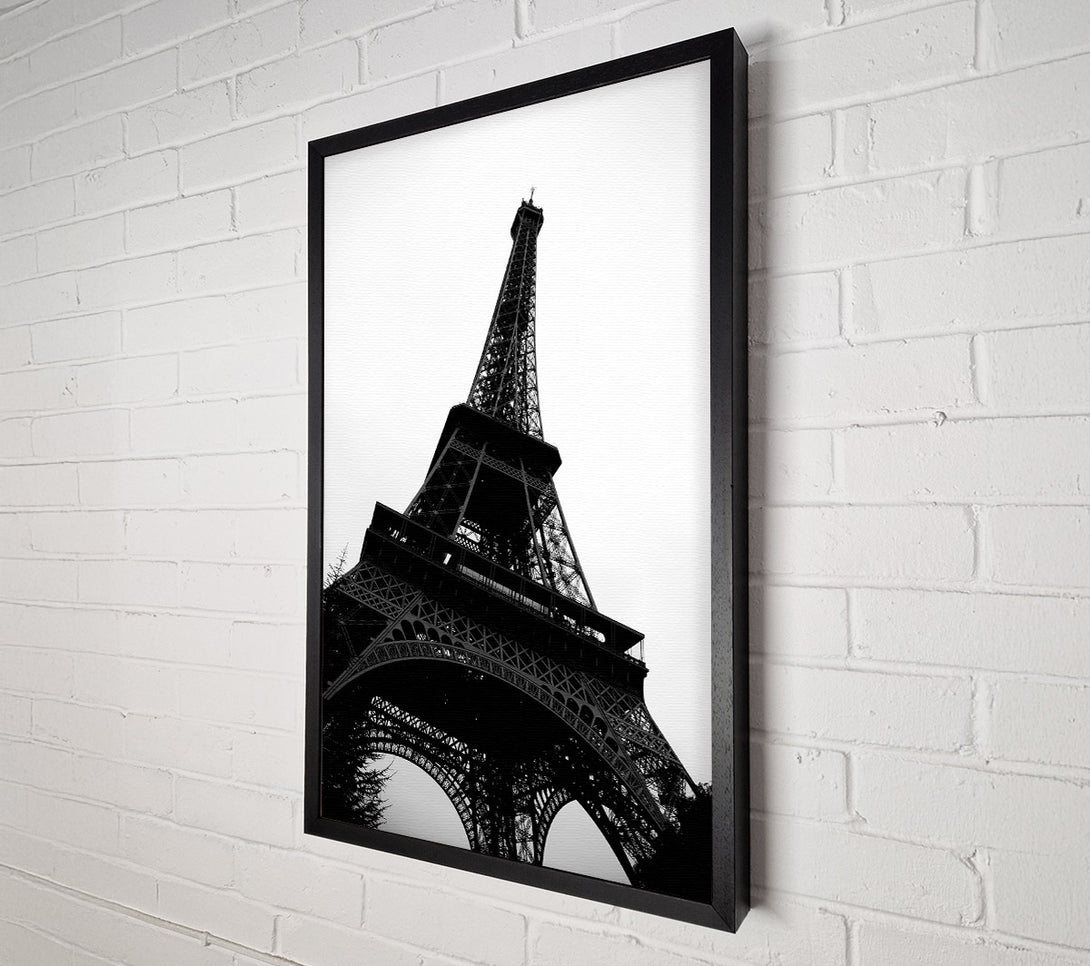 A Canvas Print of Paris Eiffel Tower B n W Canvas Art