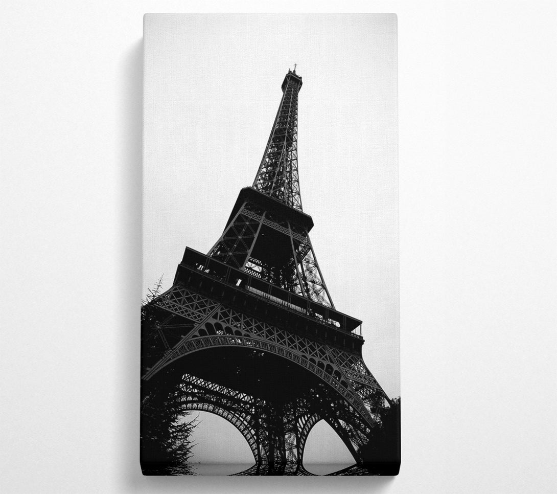  A Canvas Print of Paris Eiffel Tower B n W Canvas Art