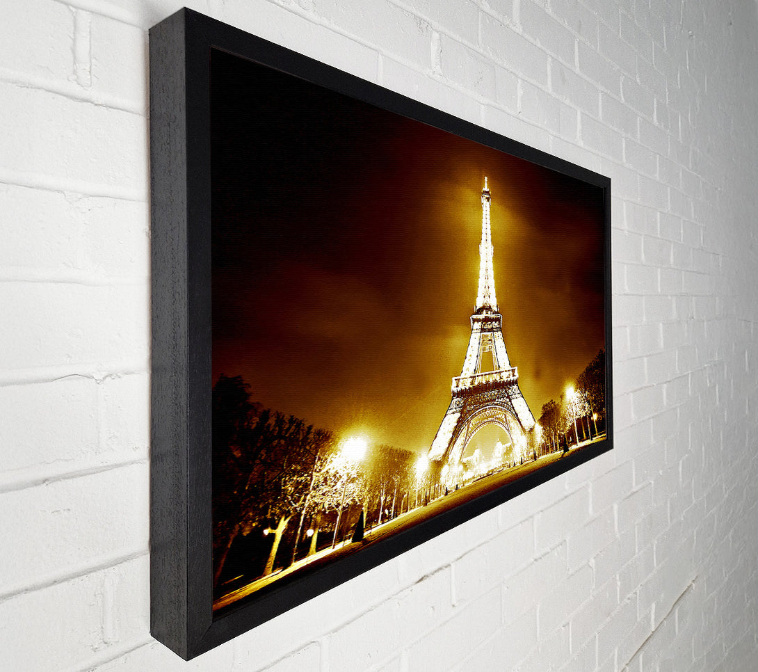  A Canvas Print of Paris Eiffel Tower Retro Canvas Print