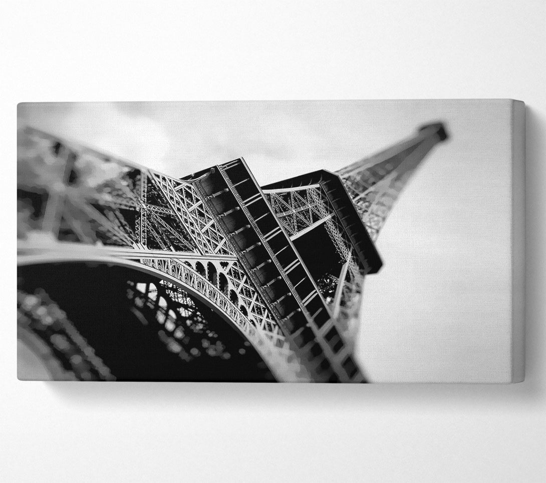  A Canvas Print of Paris Under The Eiffel Tower B n W Canvas Art