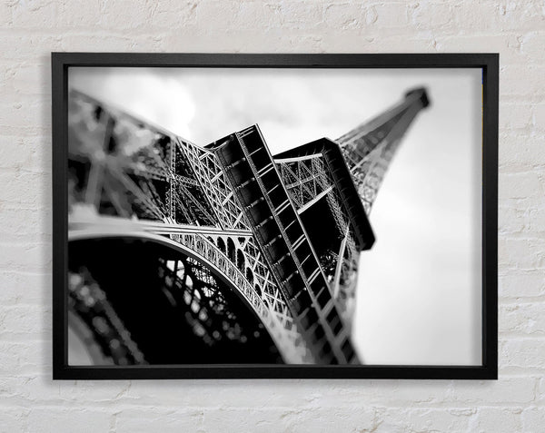 Paris unter dem Eiffelturm B n W 